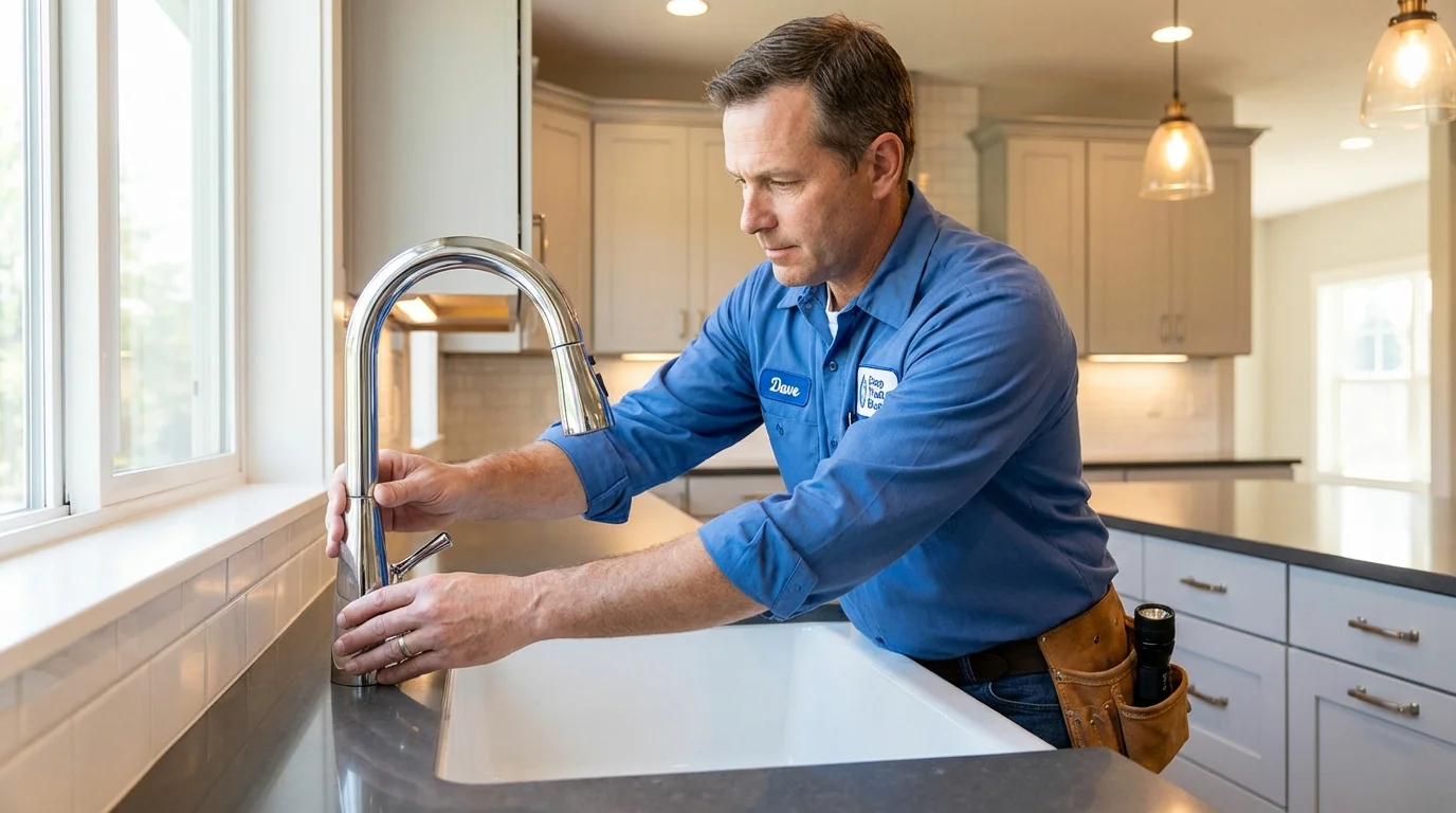 Kitchen faucet installation by Johns Plumbing LLC in Oregon City